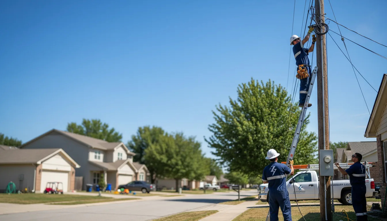 Residential electrician providing installation services in Bristolville, OH